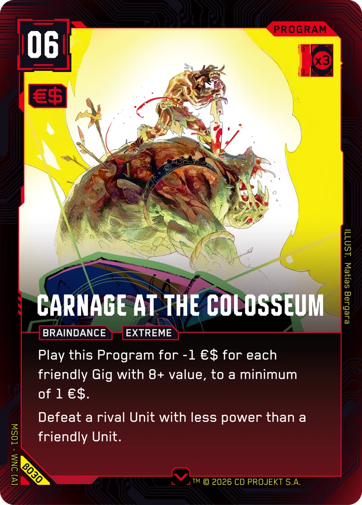 Carnage at the Colosseum Beta
