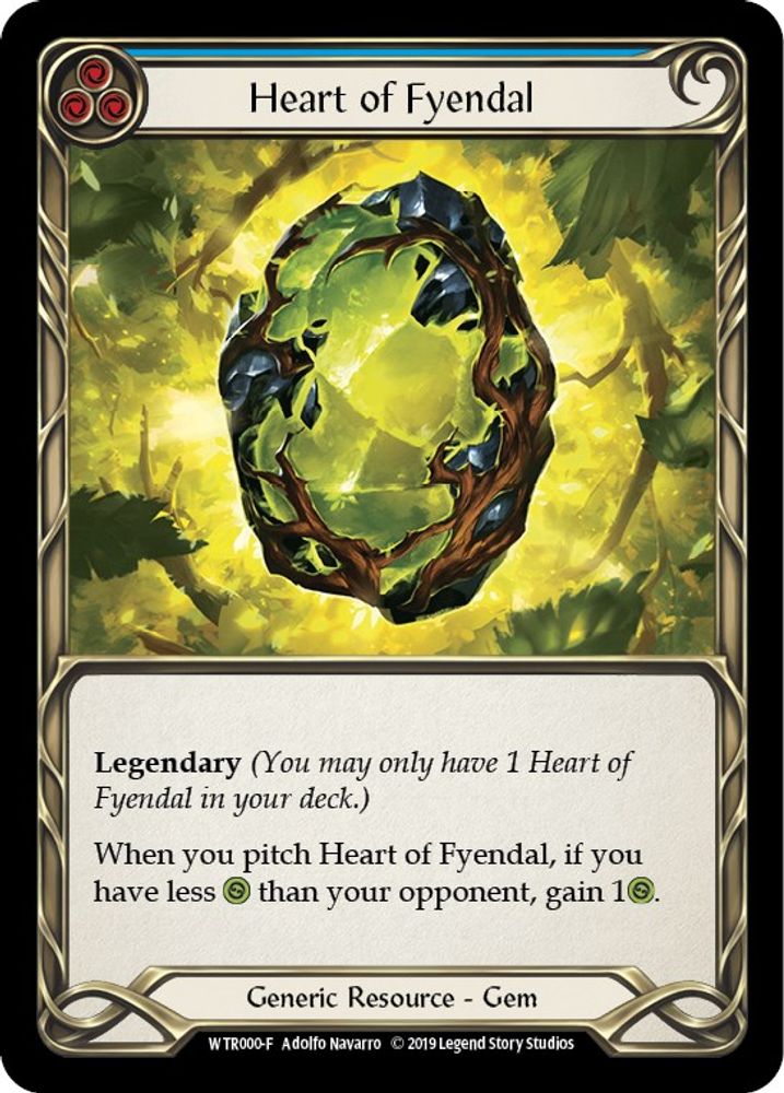 Heart of Fyendal (WTR000) 1st Edition Cold Foil