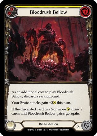 Bloodrush Bellow (WTR007) - Welcome to Rathe Unlimited Edition Rainbow Foil