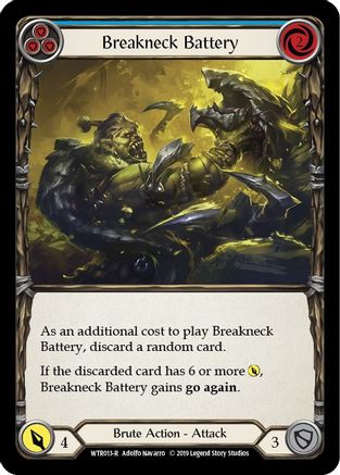 Breakneck Battery (Blue) (WTR013) - Welcome to Rathe Unlimited Edition Rainbow Foil