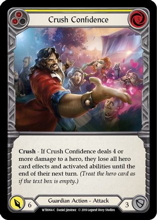 Crush Confidence (Yellow) (WTR064) - Welcome to Rathe Unlimited Edition Rainbow Foil