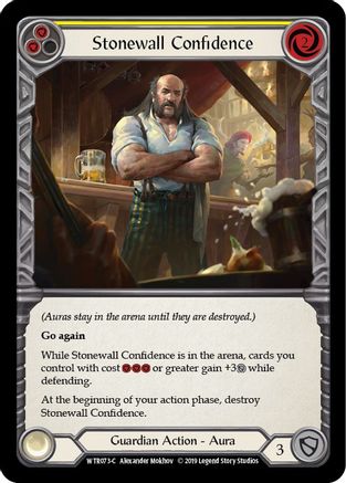 Stonewall Confidence (Yellow) (WTR073) - Welcome to Rathe Unlimited Edition Rainbow Foil