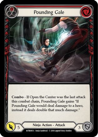 Pounding Gale (WTR085) - Welcome to Rathe 1st Edition Rainbow Foil
