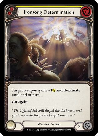 Ironsong Determination (WTR122) - Welcome to Rathe Unlimited Edition Rainbow Foil