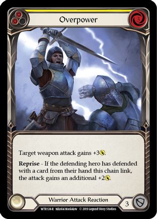 Overpower (Yellow) (WTR124) - Welcome to Rathe 1st Edition