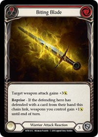 Biting Blade (Red) Rainbow Foil Alpha