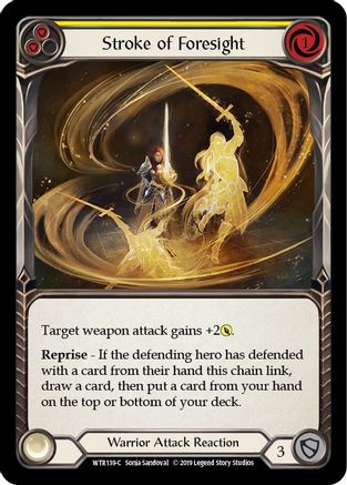 Stroke of Foresight (Yellow) (WTR139) - Welcome to Rathe Unlimited Edition