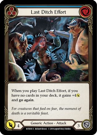 Last Ditch Effort (WTR161) - Welcome to Rathe Unlimited Edition Rainbow Foil