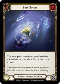 Sink Below (Yellow) Rainbow Foil Alpha