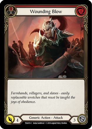 Wounding Blow (Red) (TEA015) - Hero Deck: Dorinthea 1st Edition