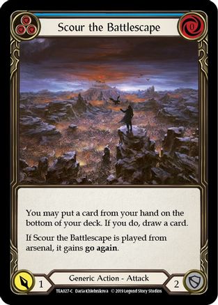 Scour the Battlescape (Blue) (TEA027) - Hero Deck: Dorinthea 1st Edition