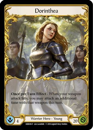 Dorinthea - HER008 (HER008) - Flesh and Blood: Promo Cards 1st Edition Rainbow Foil