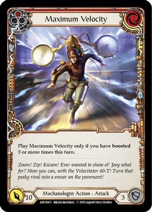 Maximum Velocity (ARC008) - Arcane Rising Unlimited Edition