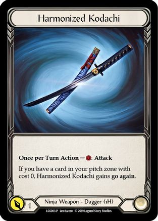 Harmonized Kodachi - LGS003 (LGS003) - Flesh and Blood: Promo Cards 1st Edition Cold Foil