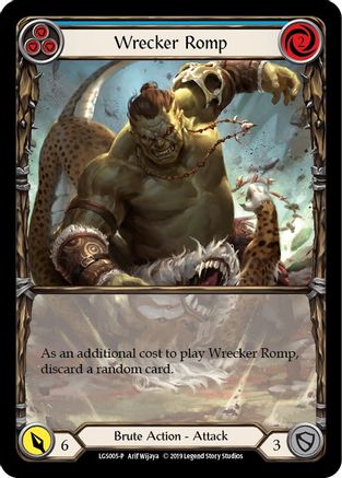 Wrecker Romp (Blue) - LGS005 (LGS005) - Flesh and Blood: Promo Cards 1st Edition