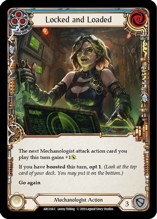 Locked and Loaded (Blue) (ARC034) - Arcane Rising 1st Edition Rainbow Foil