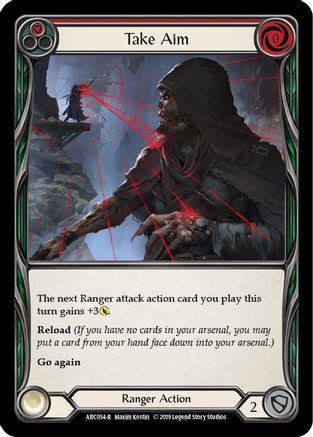 Take Aim (Red) (ARC054) - Arcane Rising 1st Edition Rainbow Foil