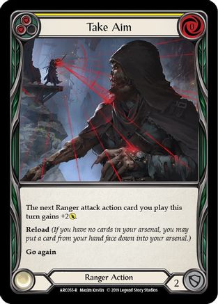Take Aim (Yellow) (ARC055) - Arcane Rising Unlimited Edition Rainbow Foil