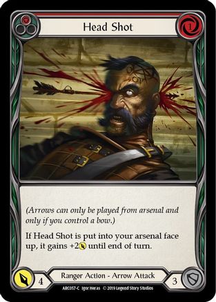 Head Shot (Red) (ARC057) - Arcane Rising 1st Edition