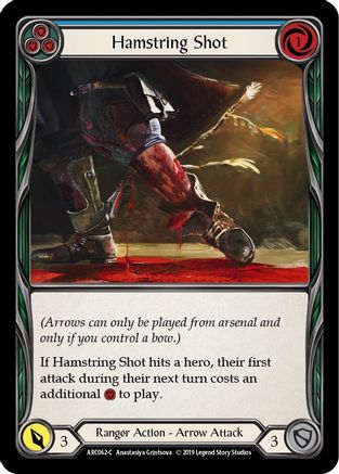 Hamstring Shot (Blue) (ARC062) - Arcane Rising 1st Edition Rainbow Foil