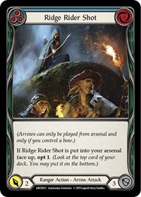 Ridge Rider Shot (Blue) Rainbow Foil 1st Ed