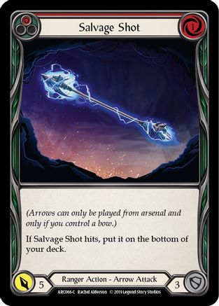 Salvage Shot (Red) (ARC066) - Arcane Rising 1st Edition Rainbow Foil