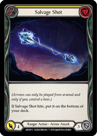 Salvage Shot (Yellow) (ARC067) - Arcane Rising 1st Edition Rainbow Foil