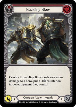 Buckling Blow (Red) (BVO008) - Hero Deck: Bravo 1st Edition