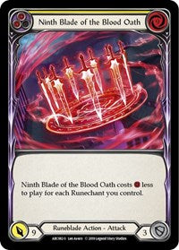 Ninth Blade of the Blood Oath Rainbow Foil Unlim
