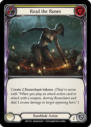 Read the Runes (Yellow) (ARC110) - Arcane Rising Unlimited Edition