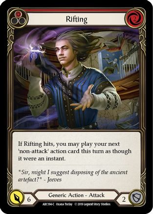 Rifting (Red) (ARC194) - Arcane Rising 1st Edition Rainbow Foil