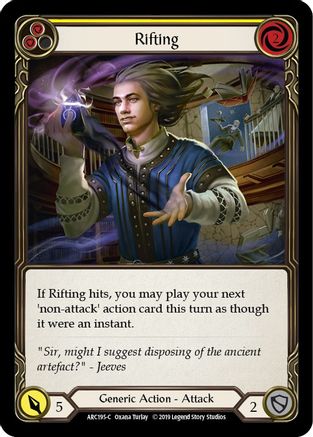 Rifting (Yellow) (ARC195) - Arcane Rising 1st Edition Rainbow Foil