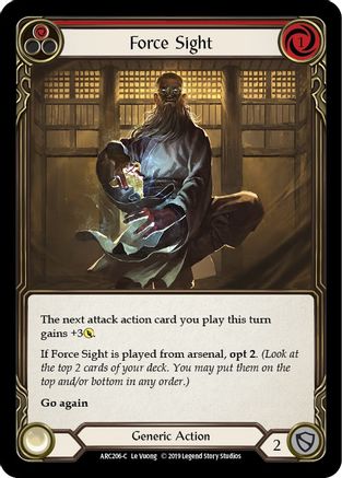 Force Sight (Red) (ARC206) - Arcane Rising 1st Edition