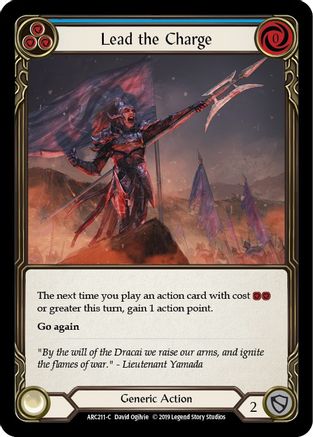Lead the Charge (Blue) (ARC211) - Arcane Rising Unlimited Edition