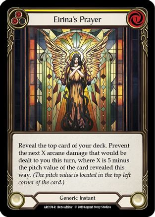 Eirina's Prayer (Yellow) (ARC174) - Arcane Rising 1st Edition