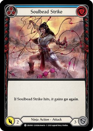 Soulbead Strike (Blue) (CRU068) - Crucible of War Unlimited Edition Rainbow Foil