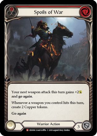 Spoils of War (CRU084) - Crucible of War 1st Edition