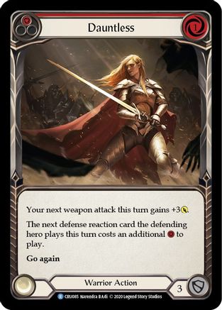 Dauntless (Red) (CRU085) - Crucible of War Unlimited Edition