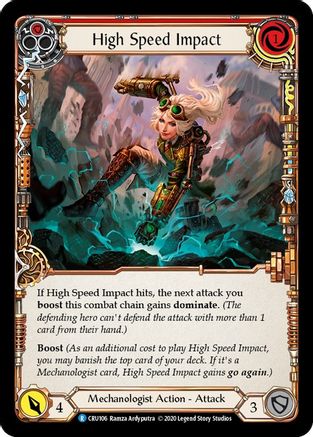 High Speed Impact (Red) (CRU106) - Crucible of War 1st Edition Rainbow Foil