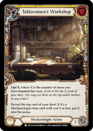 Teklovossen's Workshop (Yellow) (CRU116) - Crucible of War Unlimited Edition