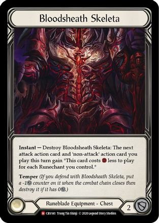 Bloodsheath Skeleta (CRU141) - Crucible of War Unlimited Edition Rainbow Foil