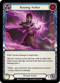 Rousing Aether (Blue) Rainbow Foil 1st Ed