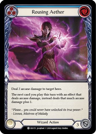 Rousing Aether (Blue) (CRU173) - Crucible of War 1st Edition