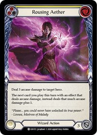 Rousing Aether (Yellow) Rainbow Foil 1st Ed