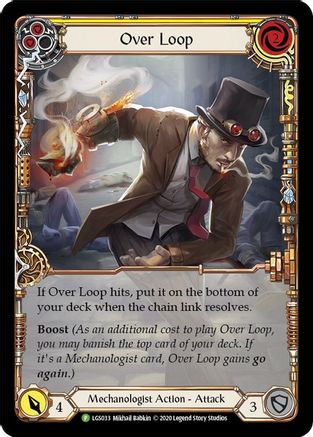 Over Loop (Yellow) - LGS033 (LGS033) - Flesh and Blood: Promo Cards Rainbow Foil