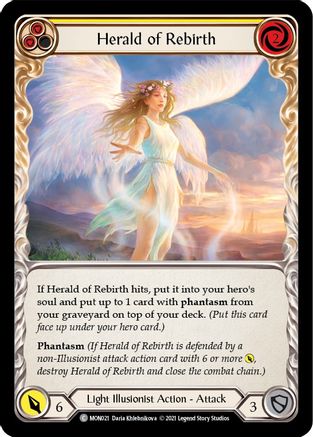 Herald of Rebirth (Yellow) (MON021) - Monarch 1st Edition