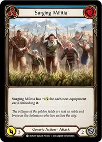 Surging Militia (Blue) Rainbow Foil Unlim