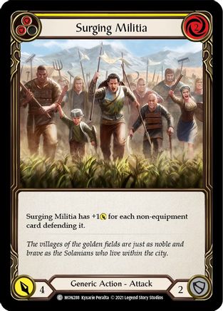 Surging Militia (Yellow) (MON288) - Monarch 1st Edition