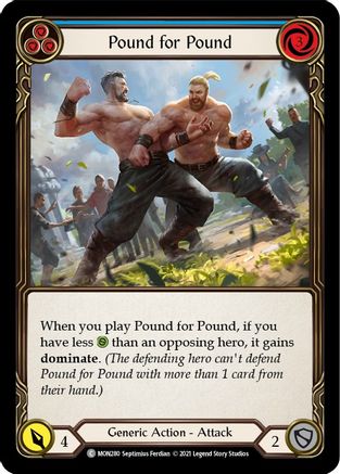 Pound for Pound (Blue) (MON280) - Monarch 1st Edition Rainbow Foil