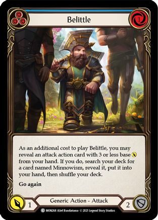 Belittle (Blue) (MON268) - Monarch 1st Edition Rainbow Foil
